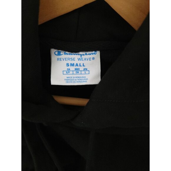 Champion RANGE Black Reverse Weave Pullover Hoodie Sweatshirt Men's S - Picture 5 of 7